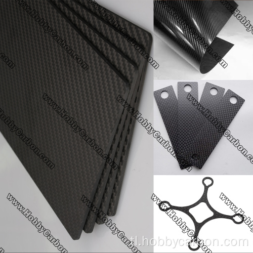 3K Woven Carbon Glass Sheet para sa Multi-rotor